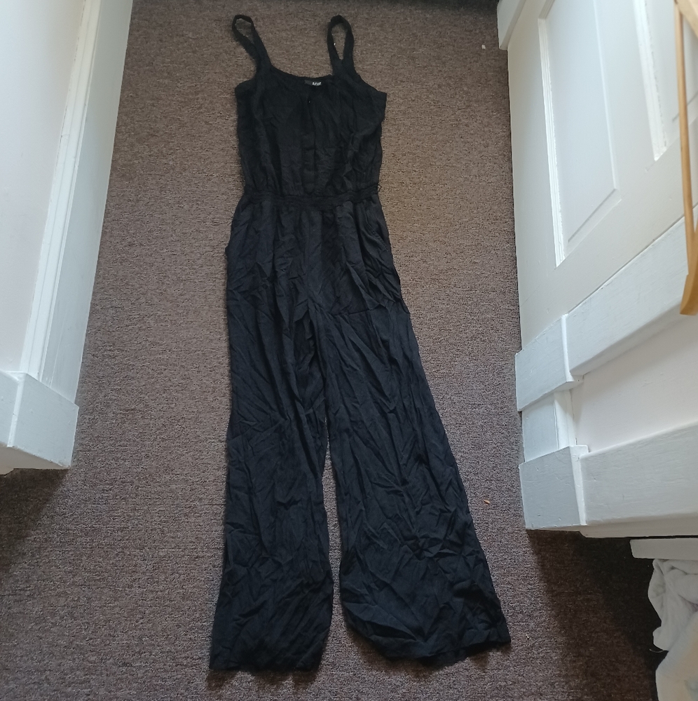 black jumpsuit
